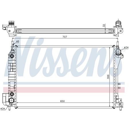 Nissen Nissens Radiator, 63023A 63023A